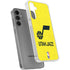 NBA Utah Jazz Yellow Texture Galaxy S24 Plus Clear Case